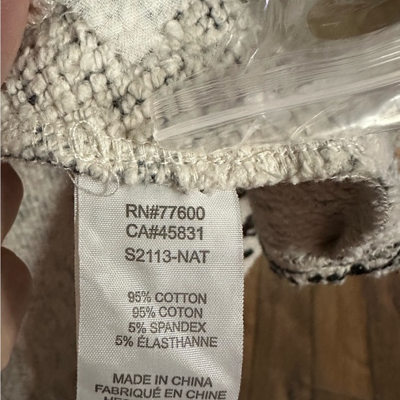 Saltwater LUXE Natural and Black Boho Pattern Shacket/ Jacket.  NWT Size S. - Picture 8 of 9